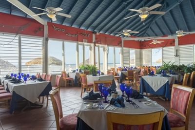 Interior of Seabreeze Restaurant at Holiday Inn Montego Bay
