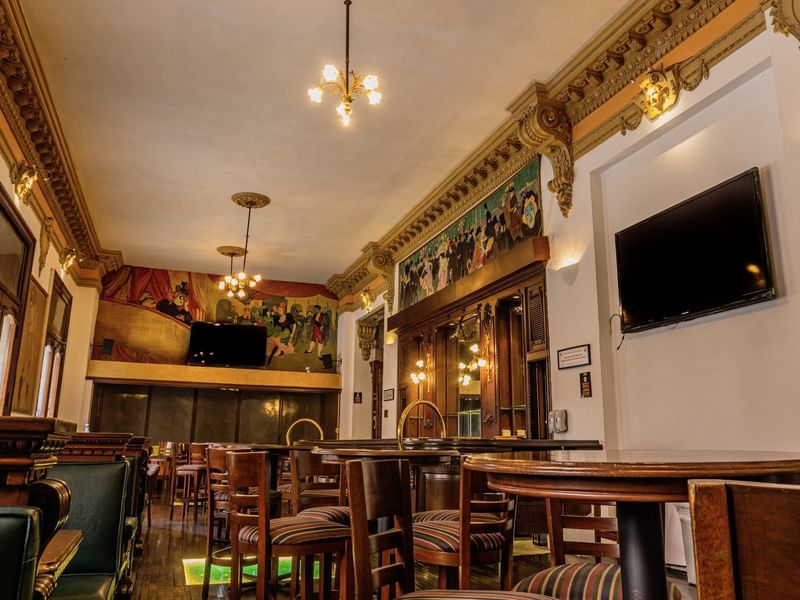 Interior of the Bar 1900 at Gamma Hotels