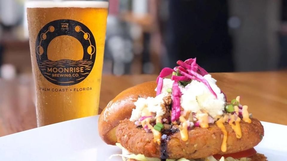 Food in Moonrise Brewing Company near Legacy Vacation Resorts