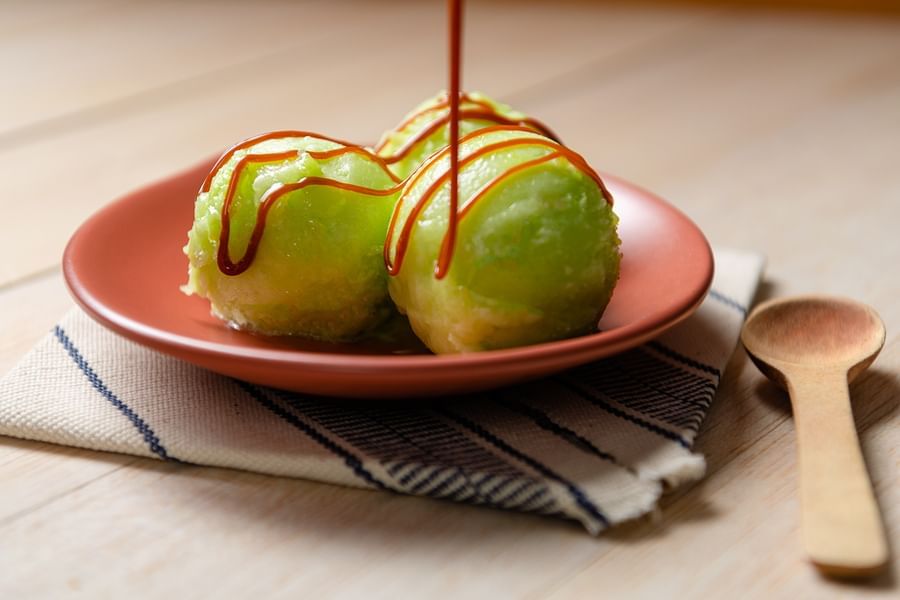 Un postre servido en Tita Comedor Mexicano de Fiesta Inn