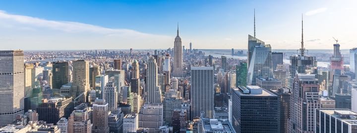 Stunning Empire State Building view from Henn Na Hotel New York, a hotel near Times Square