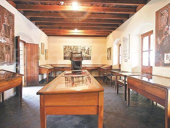 Interior view of Museo del Libro Antiguo near Porta Hotel Antigua