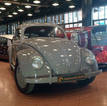 Classic cars displayed in Rahmi M.Koc Museum near Titanic Port Bakirkoy