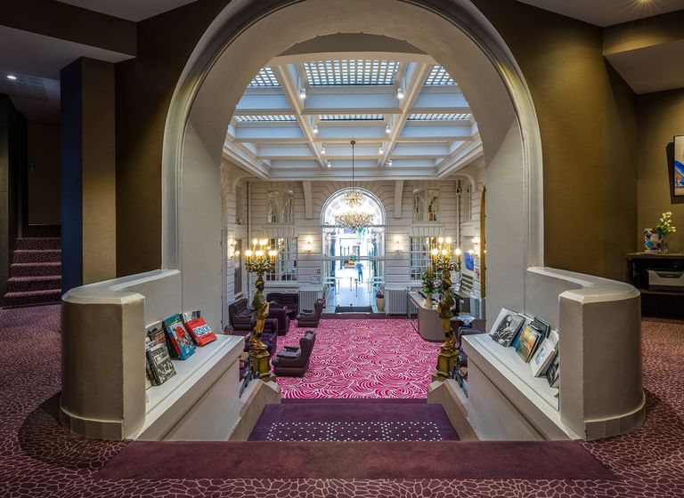 Lobby stairway & lounge at Oceania Hôtel de France Nantes