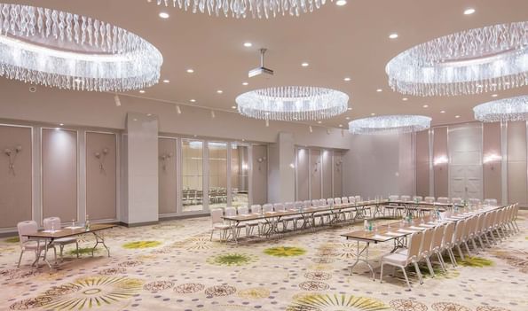 Pacific Main hall with U-shape table and chairs at Titanic Deluxe Lara