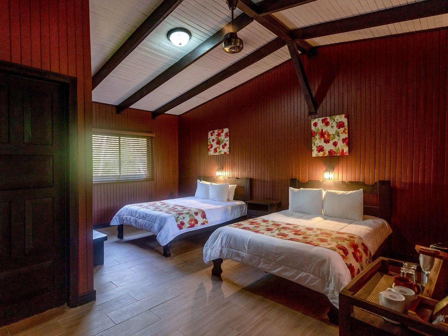 2 Beds & nightstand in Hacienda Rooms at Buena Vista Del Rincon