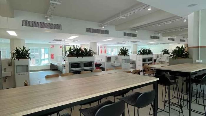 Communal Kitchen and Dining Area