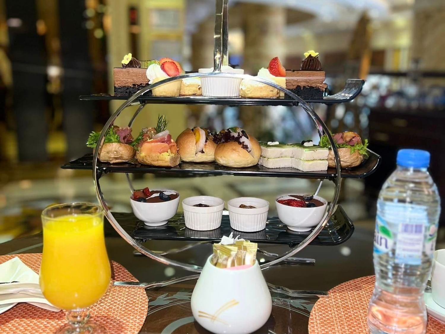 Afternoon tea served in Brasserie Café at City Seasons Hotels