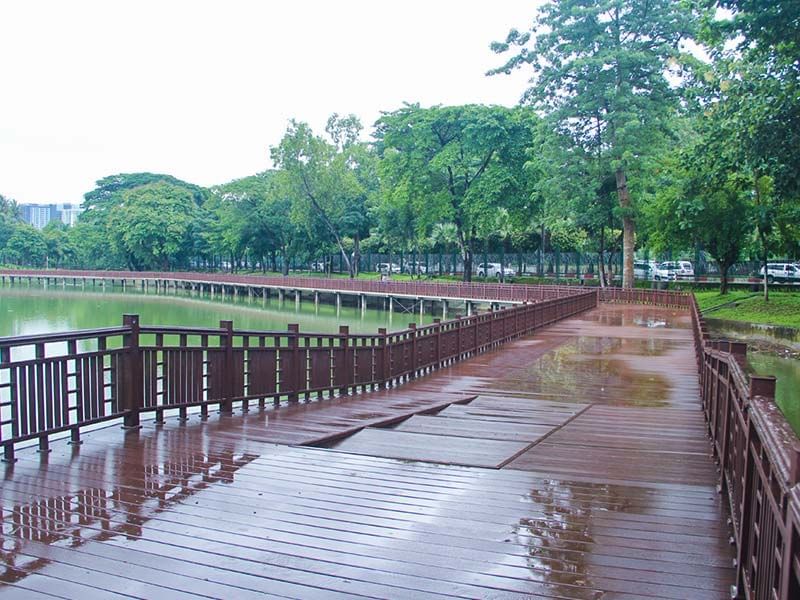 Walkway at Kandawgyi Nature Park near Chatrium Hotel Royal Lake Yangon