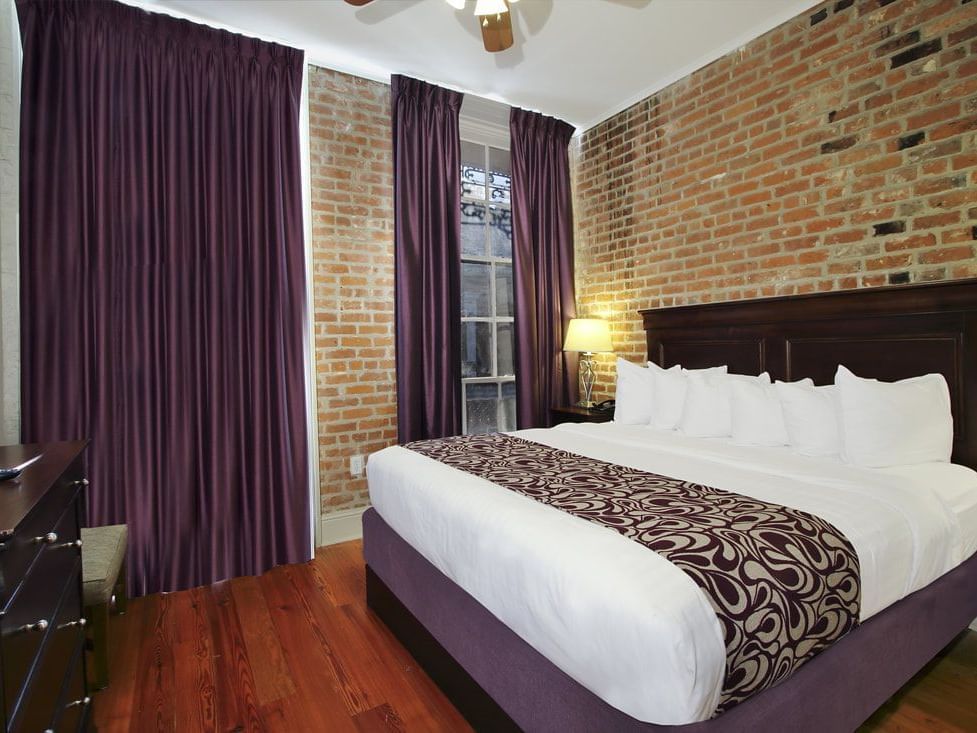 King Suite Non Smoking interior at French Quarter Guesthouses