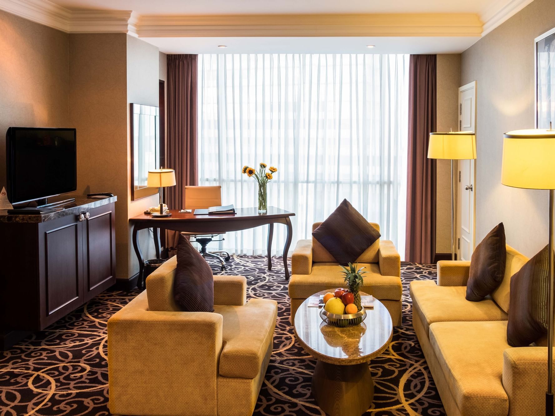Interior of Living room in Club Executive Suite at Eastin Grand Hotel Saigon