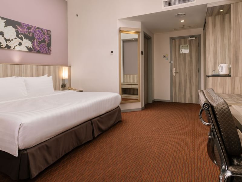 Deluxe Plus King Room with extra space and comfortable set ups