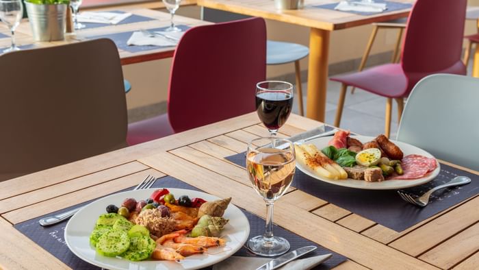 Delightful lunch served at Hotel marseille airport