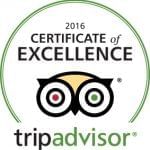 Certificate of Excellence received, The Somerset On Grace Bay