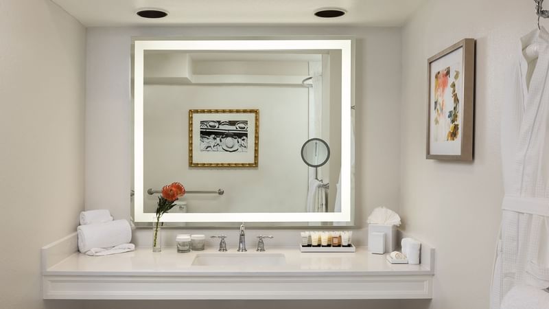 Vanity of the Accessible Classic King/Double at Warwick Melrose Dallas