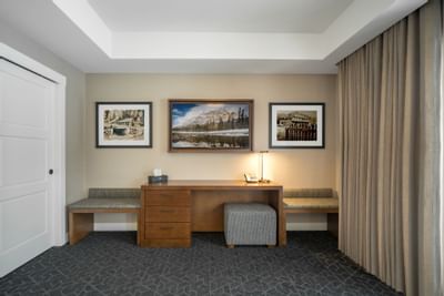 Study table in a Suite at The Malcolm Hotel