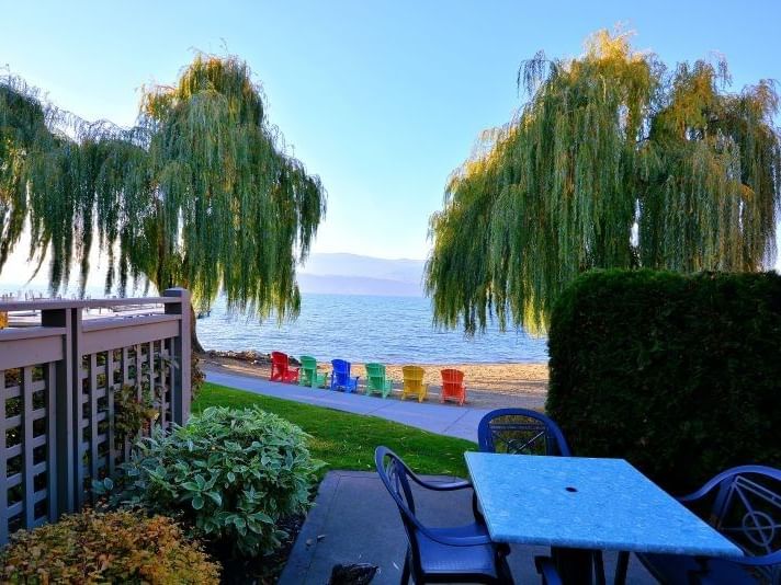 Outdoor area in the Three Bedroom Beachfront Villa at Manteo Resort