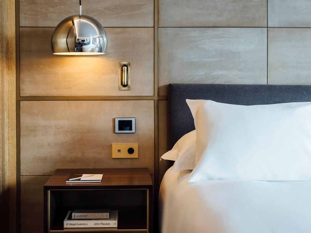 Two Bedroom Almanac Suite Nightstand View at Almanac Group