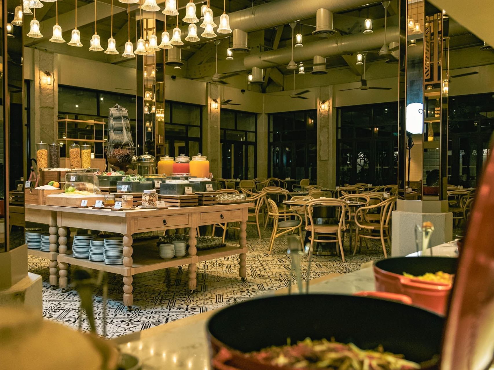 Dining area, Spice Market Restaurant, Pelangi Beach Resort