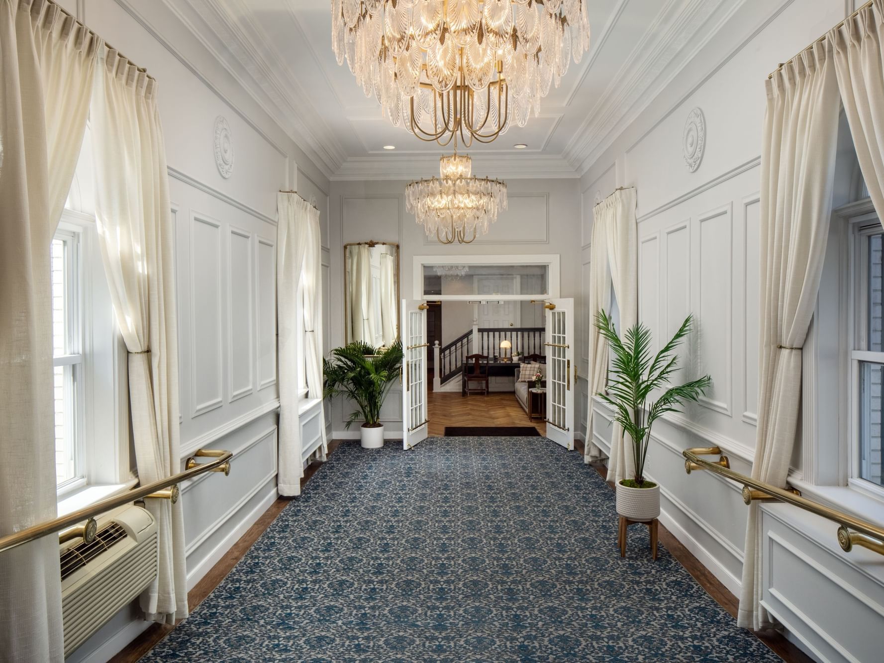 Elegant hallway area at The Madison Hotel