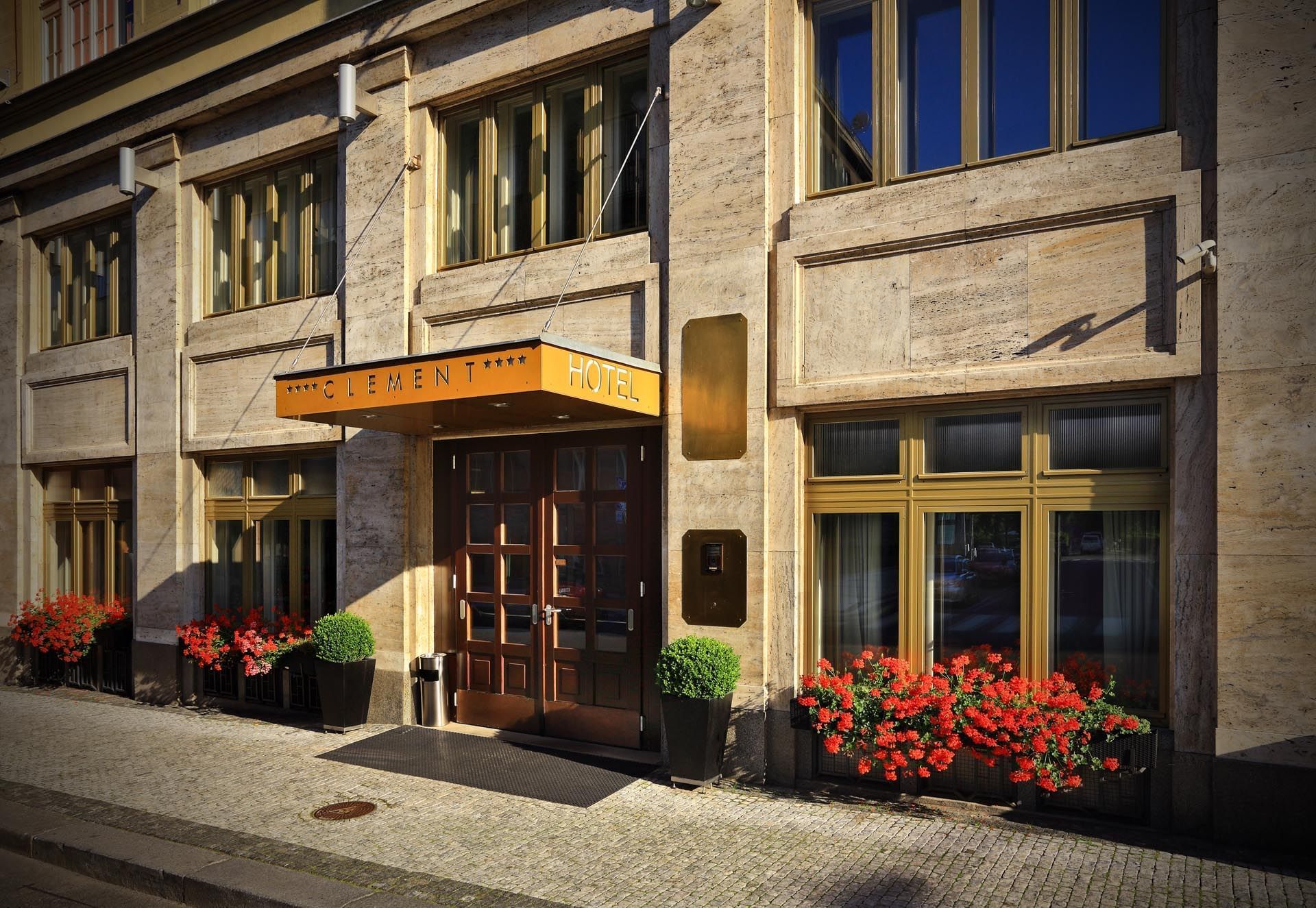 Entrance at Hotel Clement Prague
