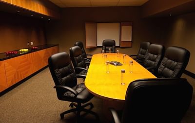 Arranged conference table at Stoney Nakoda Resort & Casino