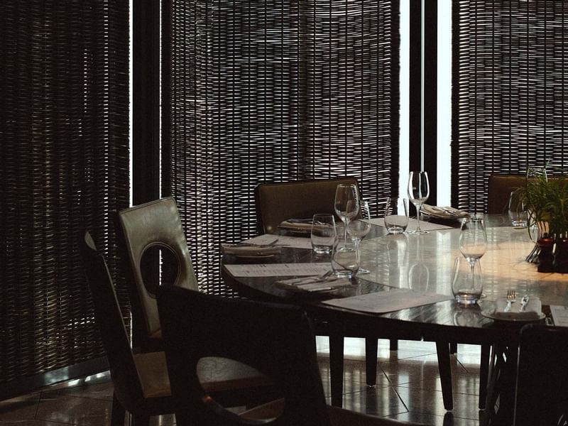 Table layout in Mr. Hive Kitchen & Bar at Crown Tower Hotel