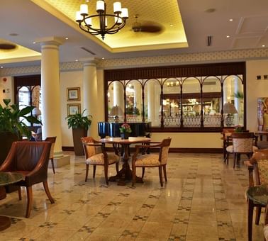 Lounge area in the Pool Bar & Deck at Polana Serena Hotel