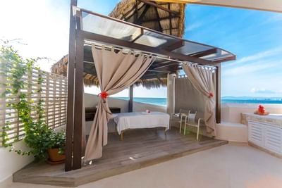Spa cabana with sea view at Buenaventura Grand Hotel