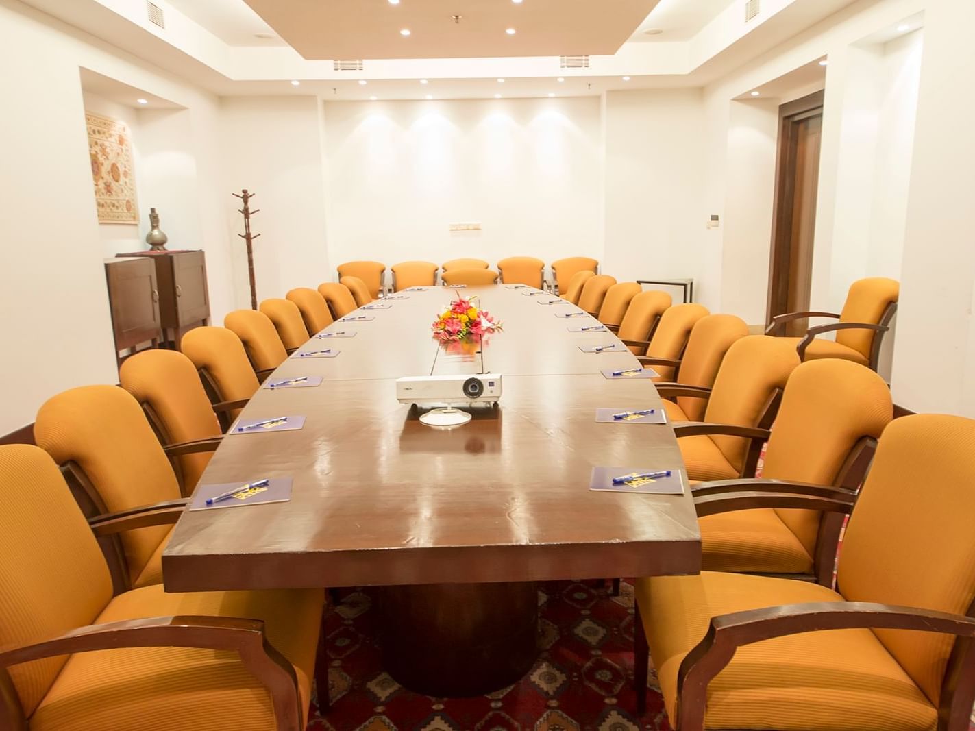 A Table setup in Gul Surkh room at Kabul Serena Hotel