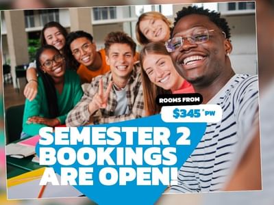 UniLodge Wellesley Apartments Semester 2 bookings are open