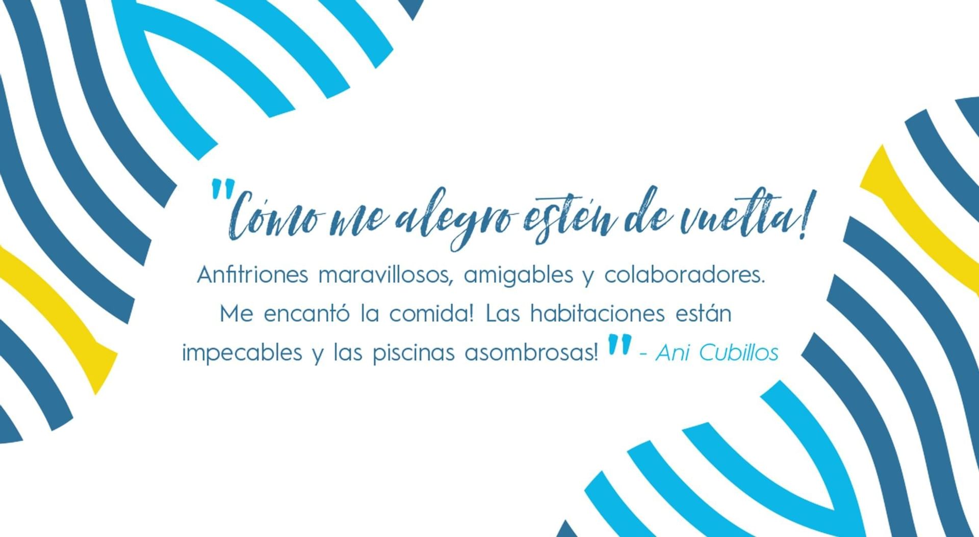 Una imagen gráfica de fondo en Fiesta Resort