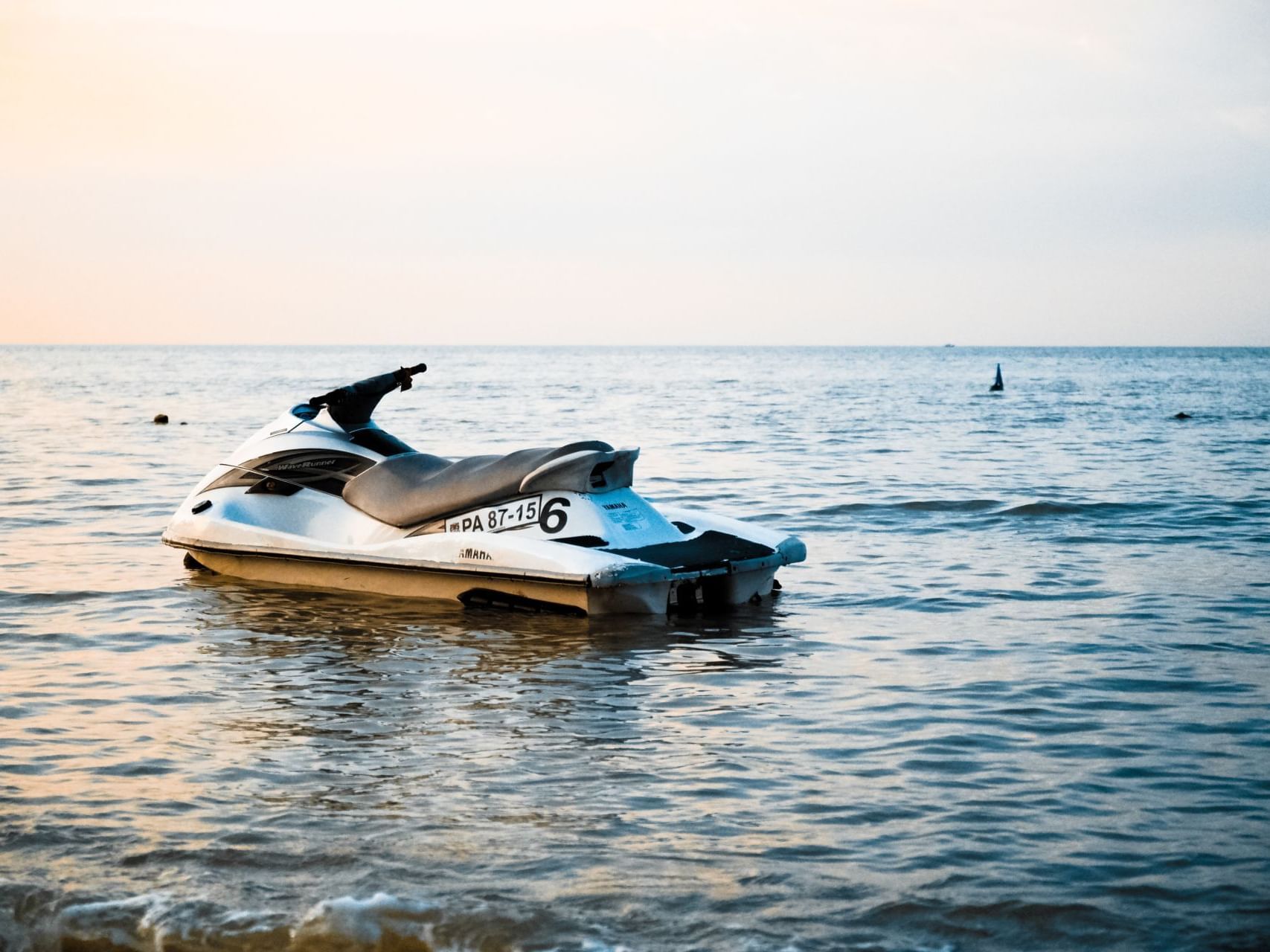 A jet sky on the sea near Villas Sol Beach Resort