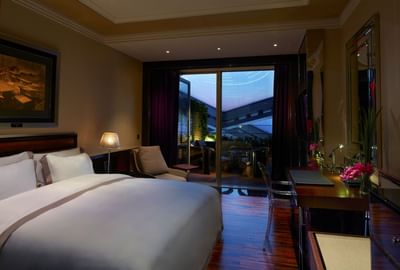 Interior of Deluxe King with Terrace at Hotel Eclat Beijing