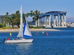 Sailboat in the beach