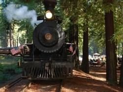 Skunk Train in Redwood near the Heritage House Resort