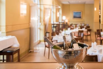 View from the Bar at Leo´s Bistro in Hotel Collegium Leoninum, Bonn