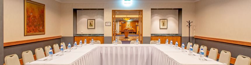 A view of the conference room at the Duxton Hotel Perth 