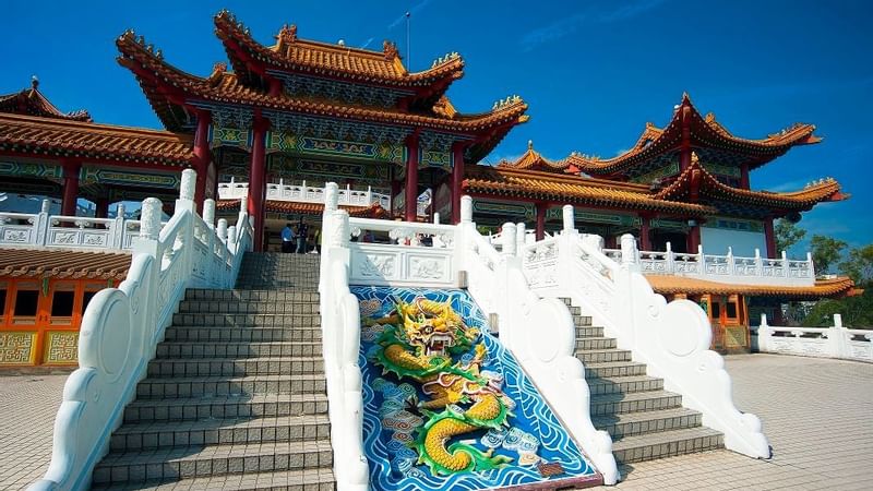 Entrance of Thean Hou Temple near Sunway Hotel Pyramid