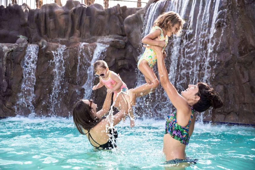 Mother and Child at Pool