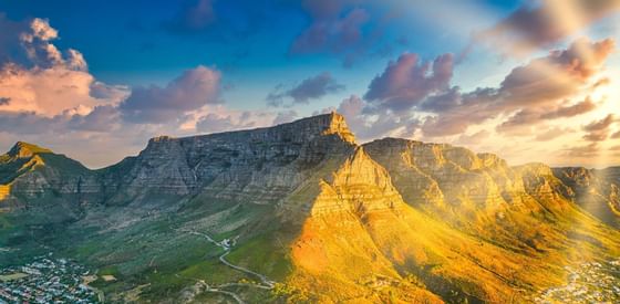 table mountain aerial view