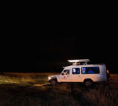 Night rides in National Park near Hotel Lake Elmenteita