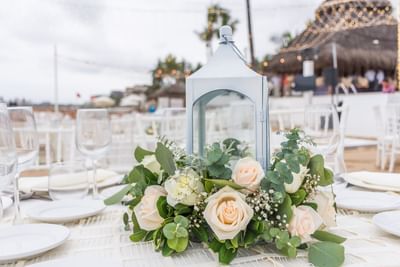 Centro de mesa en boda