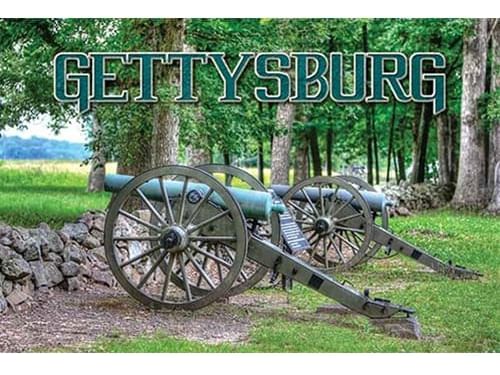 cannons with the text gettysburg
