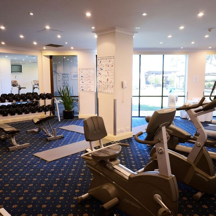 Gym area at Mercure Penrith Hotel Australia