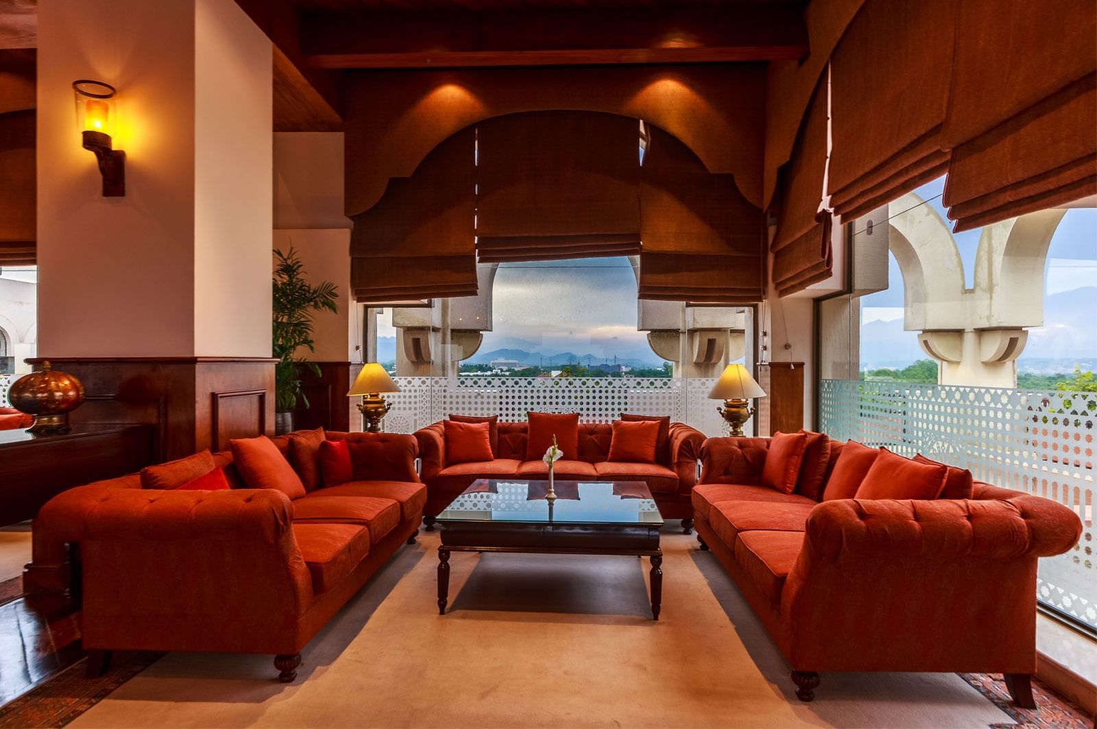 Interior of a Lounge area at Islamabad Serena Hotel