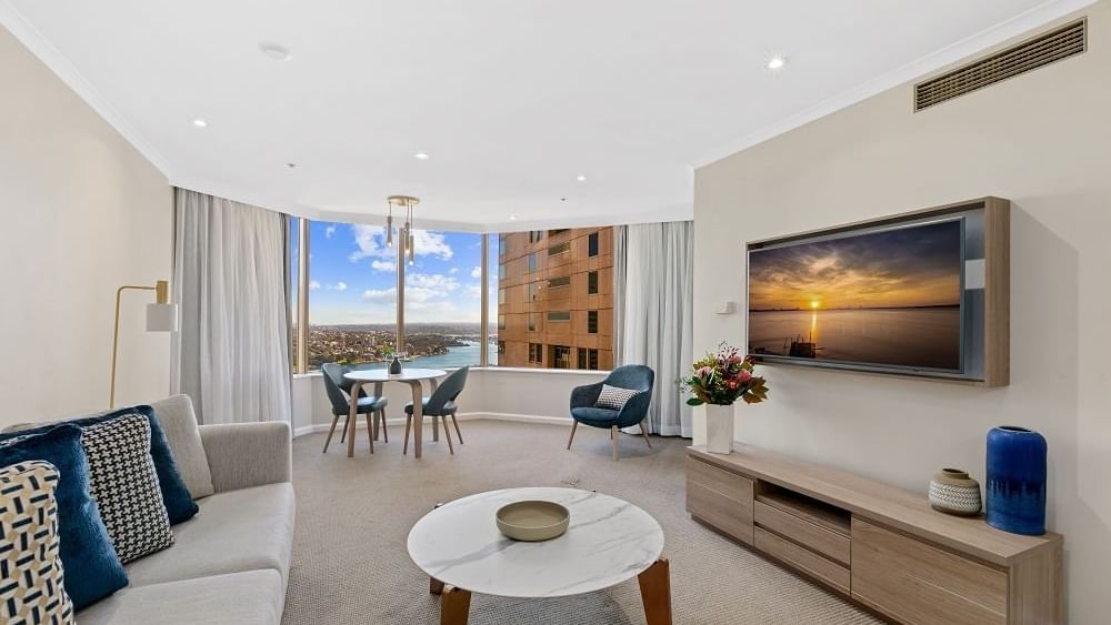 Deluxe one king bedroom at The Sebel Quay West Suites Sydney