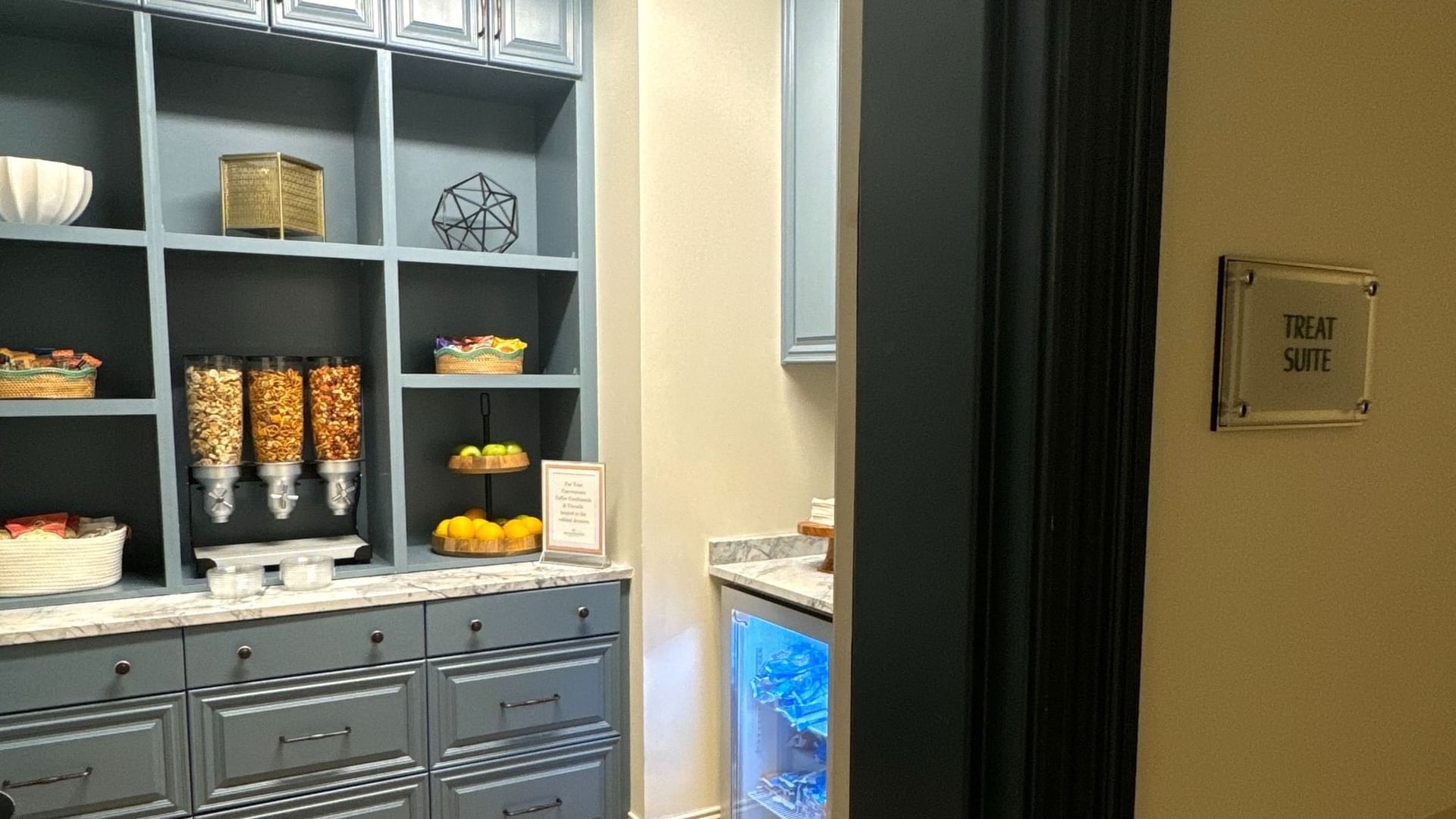 Peek inside the Camp Creek Inn treat suite.