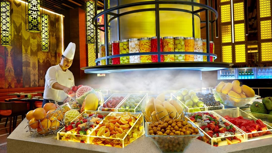 Chef by The Resort Cafe's Fruit Tower at Sunway Lagoon Hotel