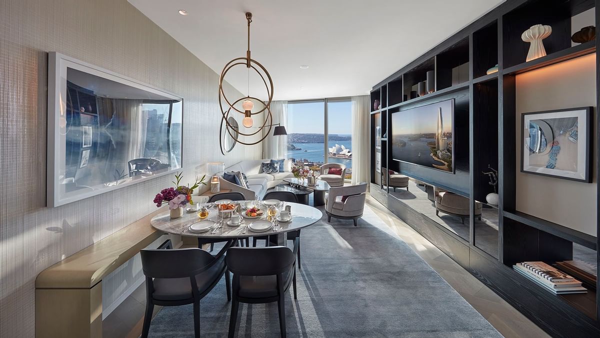 One Bedroom Deluxe Villa Dining area at Crown Towers Sydney